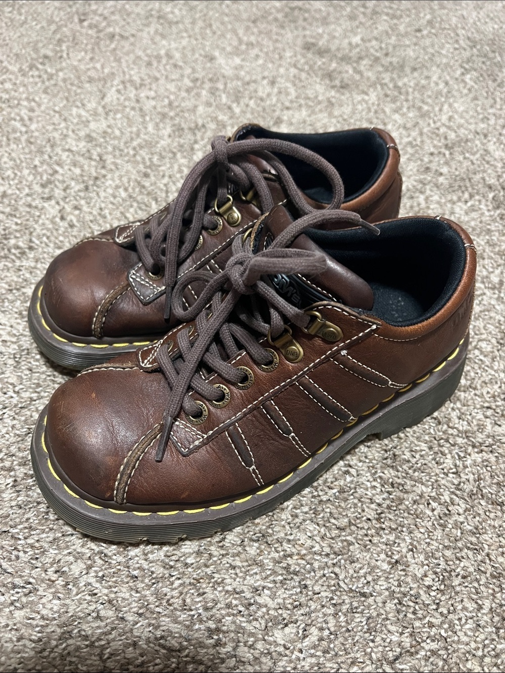 Y2K Dr Martens 9764 Brown Leather Chucky Oxfords